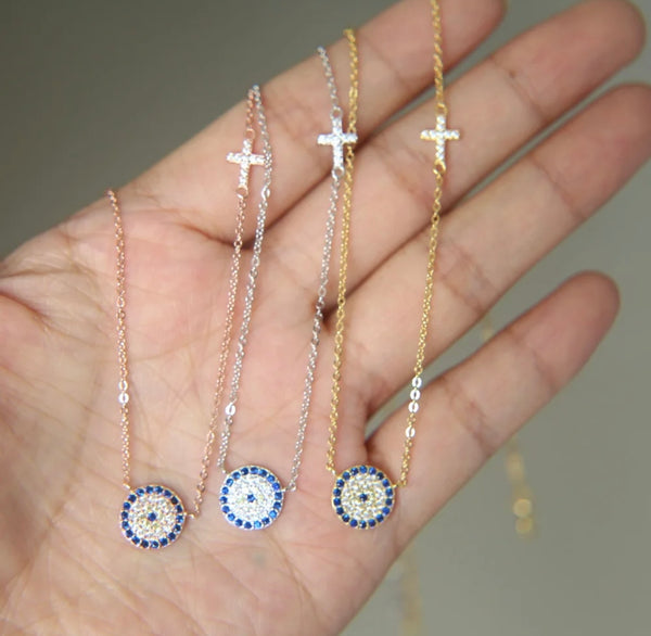 Evil Eye Mati with Cross