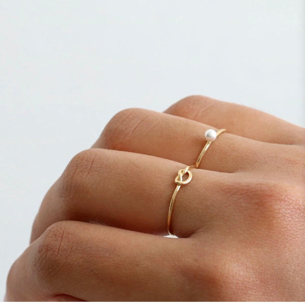 Gold Filled Stacking Knot Ring
