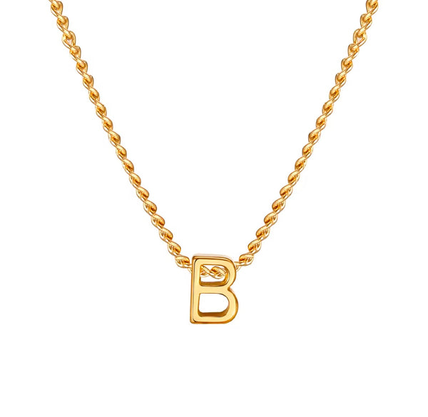18k Gold Plated Initial Necklace