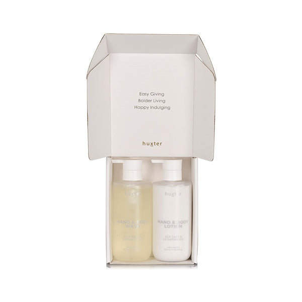 Hand & Body Wash and Lotion Set Sea Salt & Cedarwood