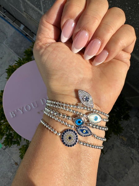 Sterling Silver Eye Bracelet