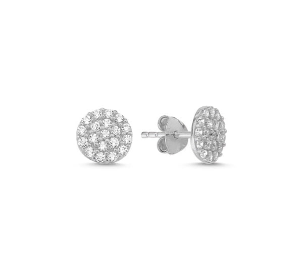 Sterling Silver Round Earring Ear Studs - Byou Designs